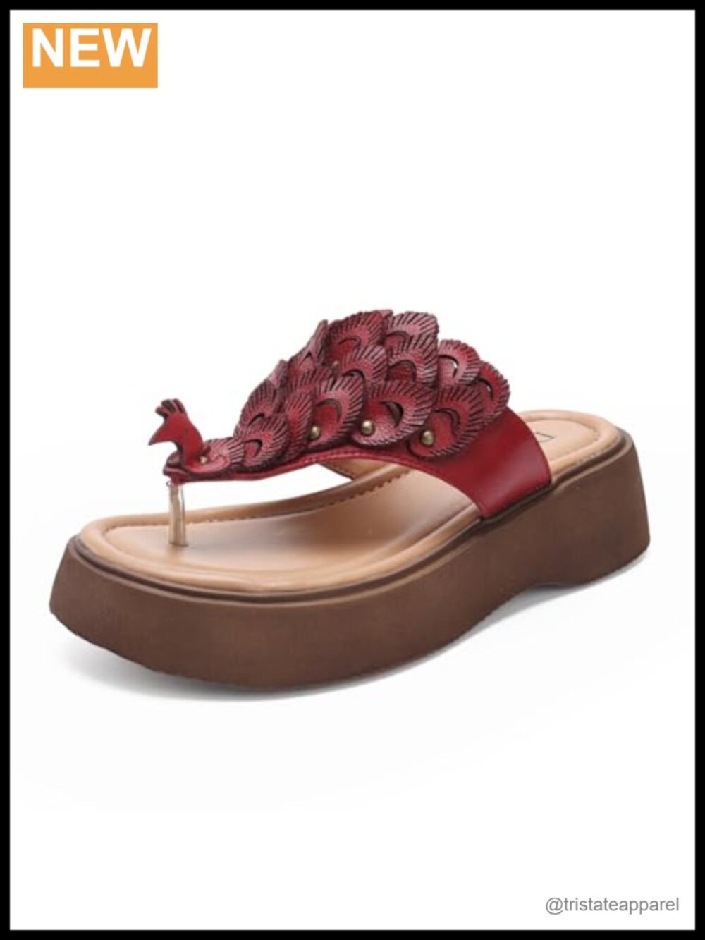 Cow Leather Platform Slide Sandals Non Slip Memory Foam Women's Summer Mules